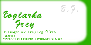 boglarka frey business card